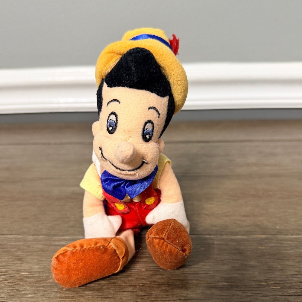 Disney Pinocchio Plush Bean Bag Stuffed Animal Toy Classic Character